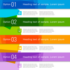 Infographics Web Banner & Label Design