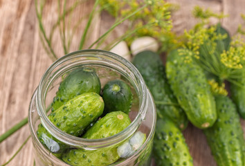 Pickled cucumbers