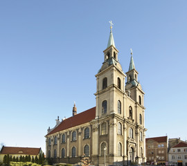 Fototapeta na wymiar Church of the Holy Cross in Brzeg. Poland