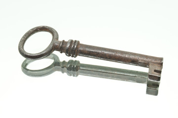 Very Old Lying Iron Key