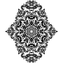 Damask Seamless Vector Pattern. Orient Background