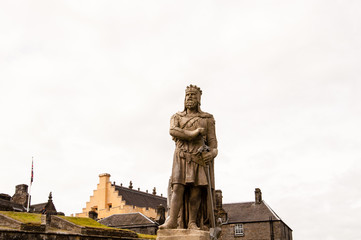 Fototapeta na wymiar Statue of King Robert the Bruce at Stirling Castle, Scotland