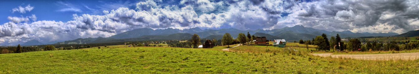 Tatra Mountains - Panorama with view on Giewont