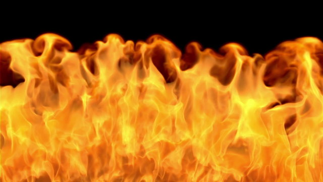 Photo realistic CGI 3D fire flythrough simulation with matte