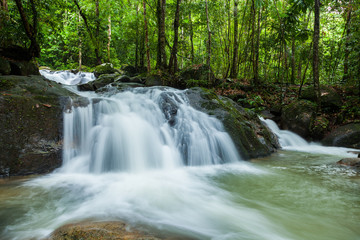 Landscape of Krating waterfall in Juntaburi province ,Thailand