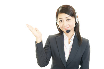 笑顔のオペレーター