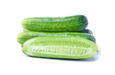 Cucumber on  background.