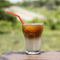Ice coffee caramel Latte