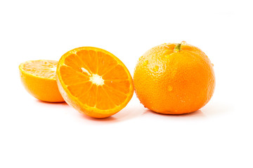 Sliced orange fruit