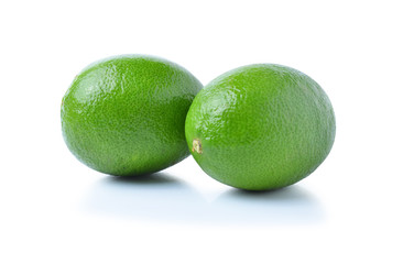 Lime on a white background.