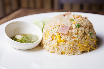 Fired rice with Ham