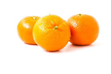 Orange on white
