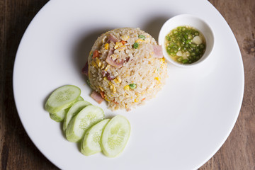 Fired rice with Ham