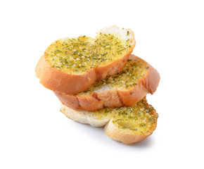 freshly toasted garlic bread