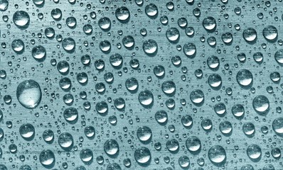 Wassertropen - Regentropfen, Abperlung