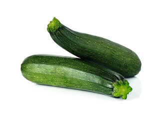 fresh vegetable zucchini isolated on white background