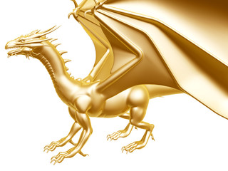 golden fire dragon