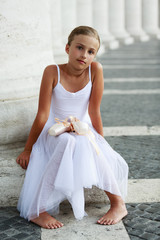 Ballet, ballerina - young and beautiful ballet dancer