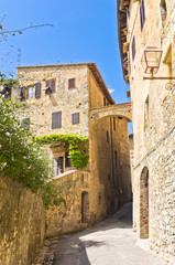 Fototapeta na wymiar Medieval architecture of San Gimignano, Tuscany