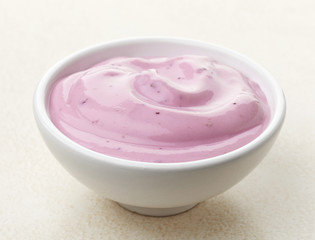 bowl of yogurt