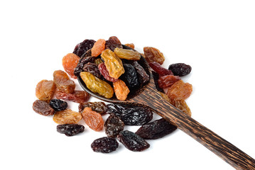 raisins isolated on white background