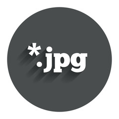 File JPG sign icon. Download image file.
