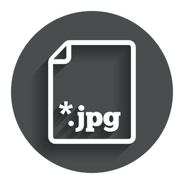 File JPG sign icon. Download image file.