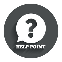 Help point sign icon. Question symbol.
