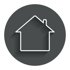 Home sign icon. Main page button. Navigation