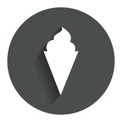 Ice Cream sign icon. Sweet symbol.