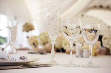 Table setting for celebration