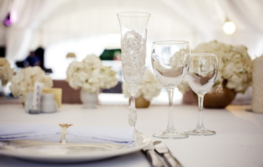 Table setting for celebration