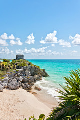 Tulum Ruins by the Caribbean Sea