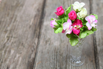 Bouquet of flowers in a vase