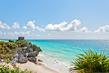 Tulum Ruins by the Caribbean Sea