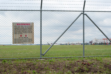 Warning sign at Yokota air base