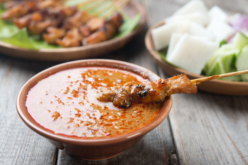 Delicious chicken sate