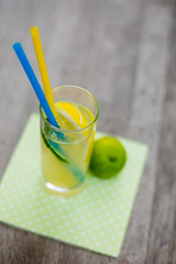 Fruit drinks. Fresh lemonade