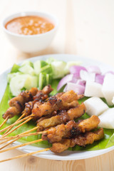 Asian delicacy chicken satay