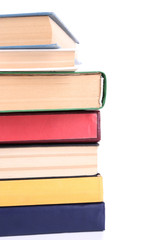Books isolated on white