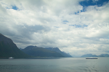Northern Norwegian fjords.