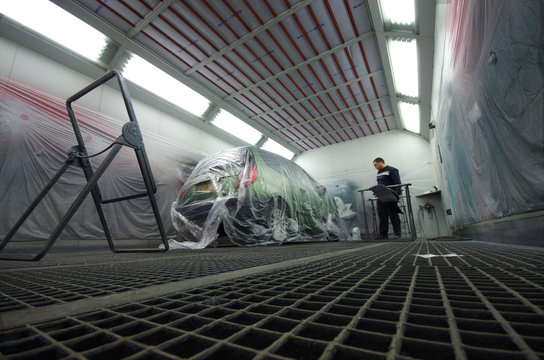 carrosserie - cabine de peinture