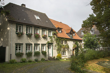 Fototapeta na wymiar Krämergasse in Werl, NRW, Deutschland