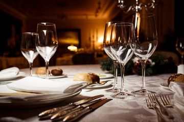 Table setting for celebration