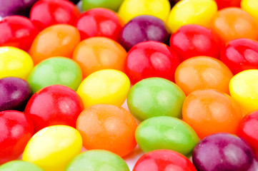 Colorful candy sweets closeup