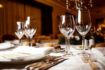 Table setting for celebration