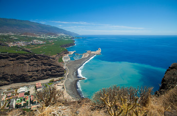 La Palma, view from viewpoint Mirador el Time