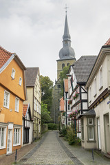 Kr&auml;mergasse in Werl, NRW, Deutschland