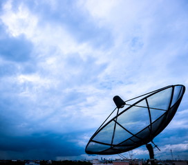 satellite dish and nimbus