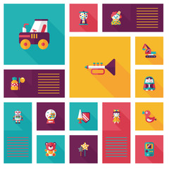 kid toys flat app ui background,eps10